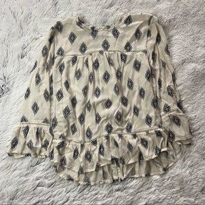 Lucky Brand 3/4 Sleeve Top